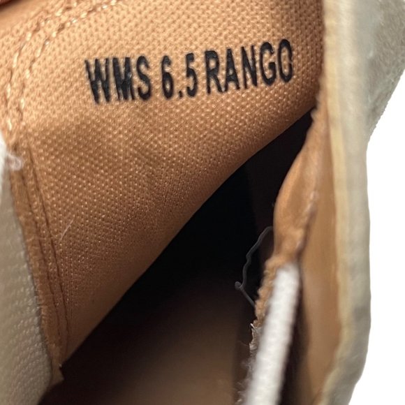 Dolce Vita Size 6.5 Rango Tan Faux Suede Ankle Boots Wedge Booties Lug Sole - Picture 8 of 11